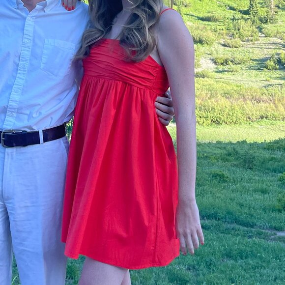 Reformation Catarina Dress in Red | Size 6, Worn once; in perfect condition - Picture 3 of 3